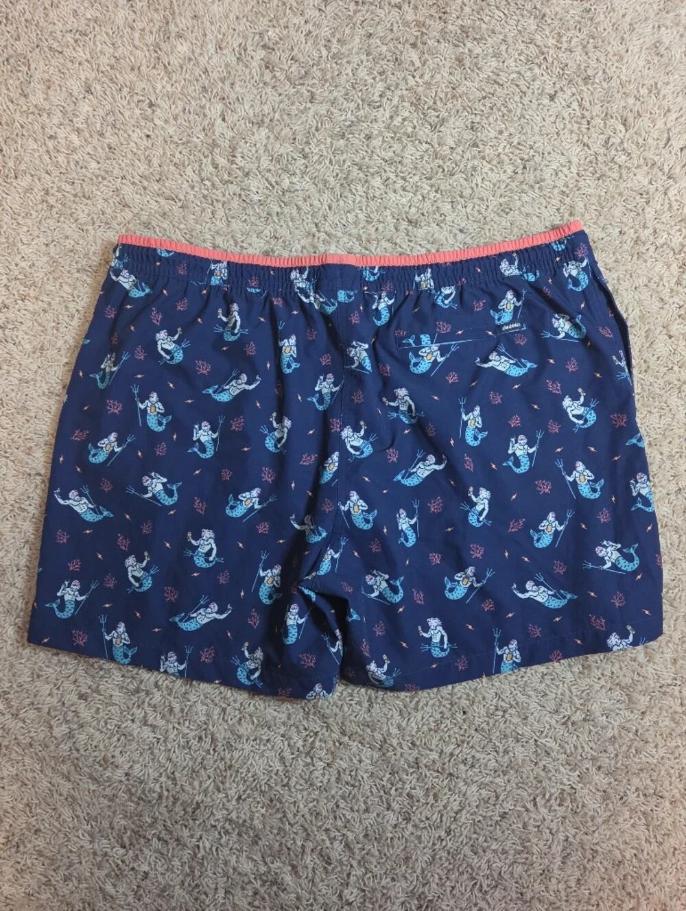 Chubbies 5.5 Inch Inseam Triton Of The Seas Men's Navy Swim Trunks